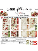 SPIRIT OF CHRISTMAS - een set papier van 20,3x20,3 cm - MIX