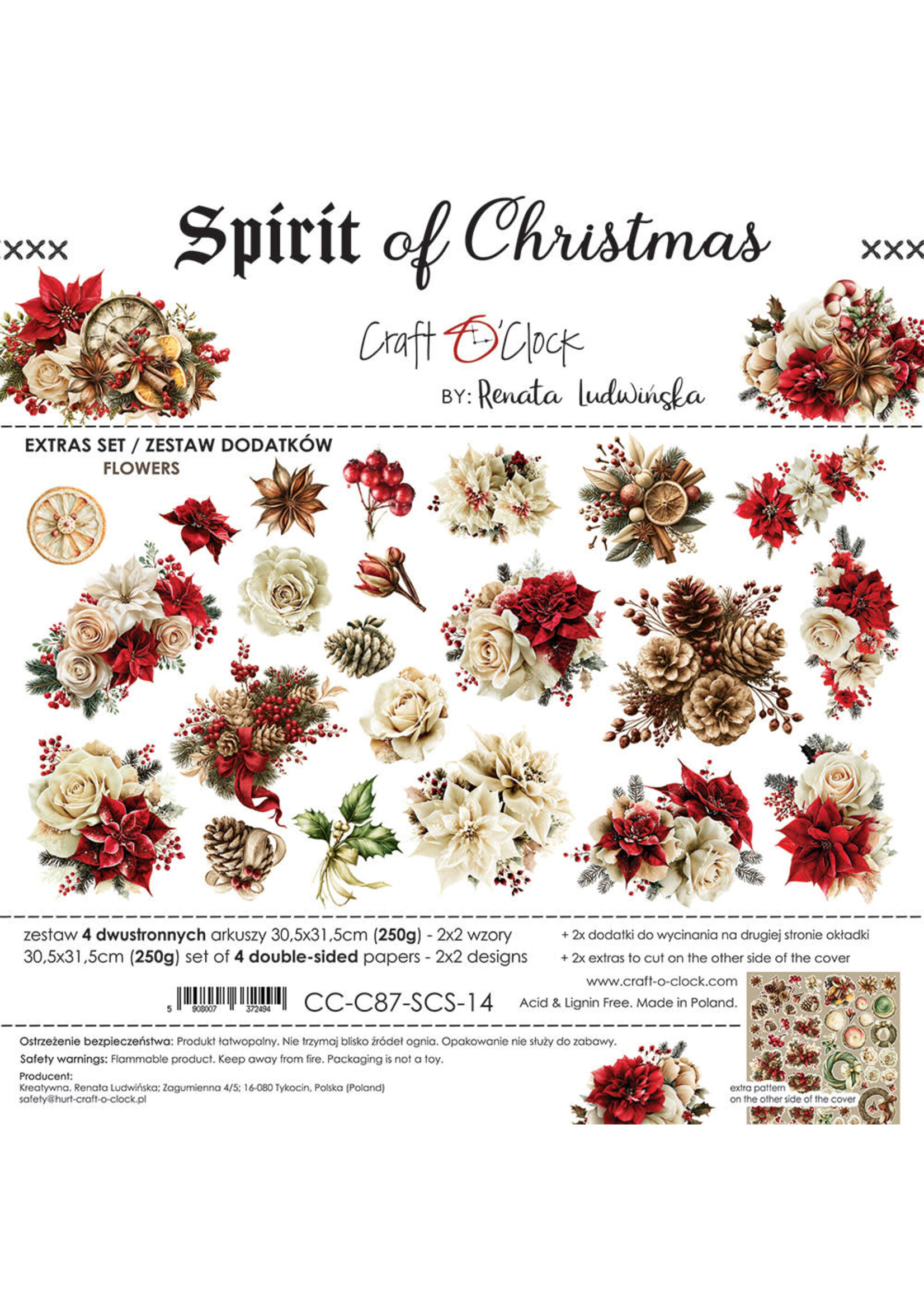 SPIRIT OF CHRISTMAS - EXTRAS set - BLOEMEN
