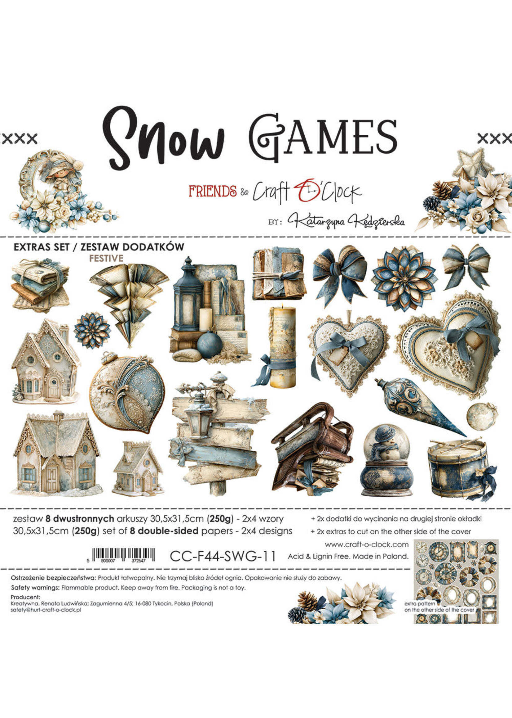 SNOW GAMES - EXTRAS set - FEESTELIJK