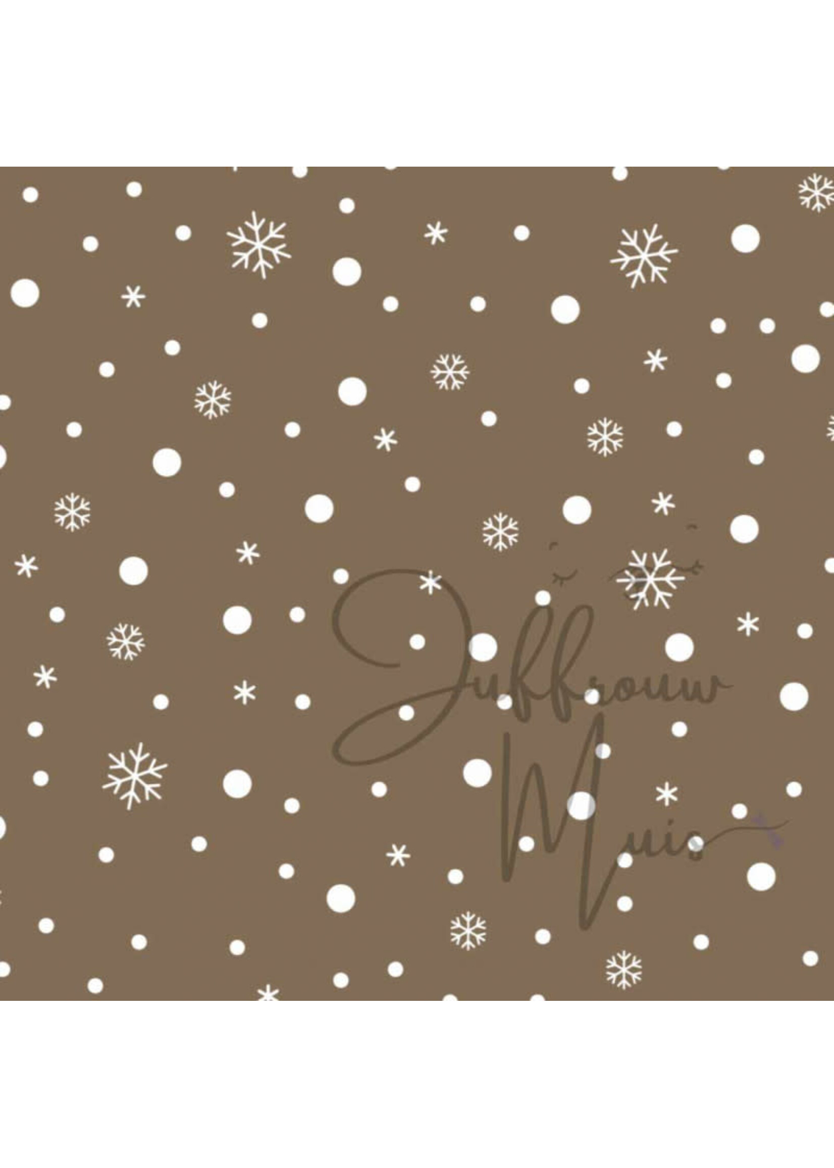 Sneeuwvlokje A4 papier (cappuchino)