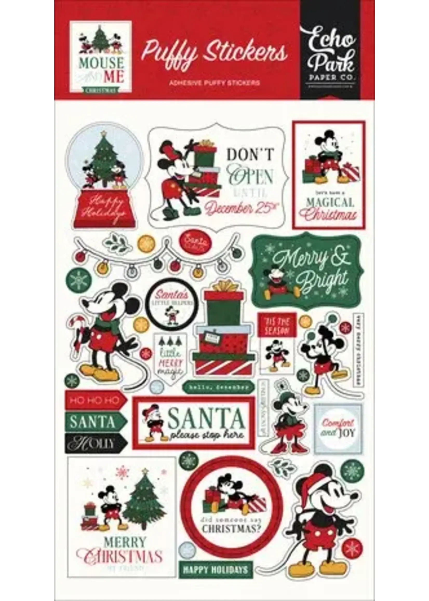 Mouse And Me Christmas Puffy Stickers (MMC520066)