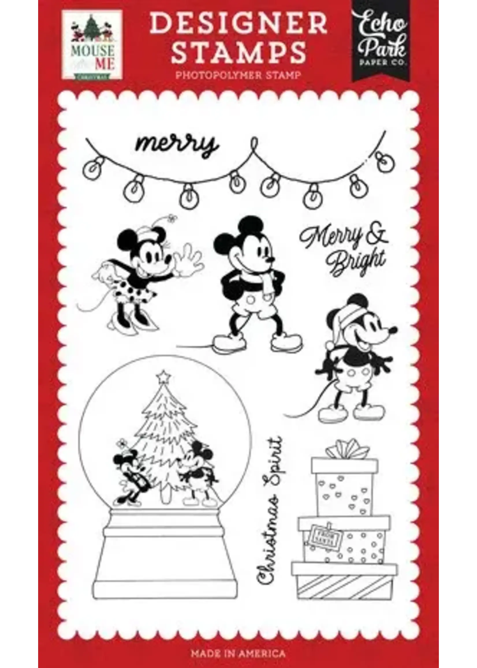 Mouse And Me Christmas Designer Stamp Set Christmas Spirit (MMC520048)