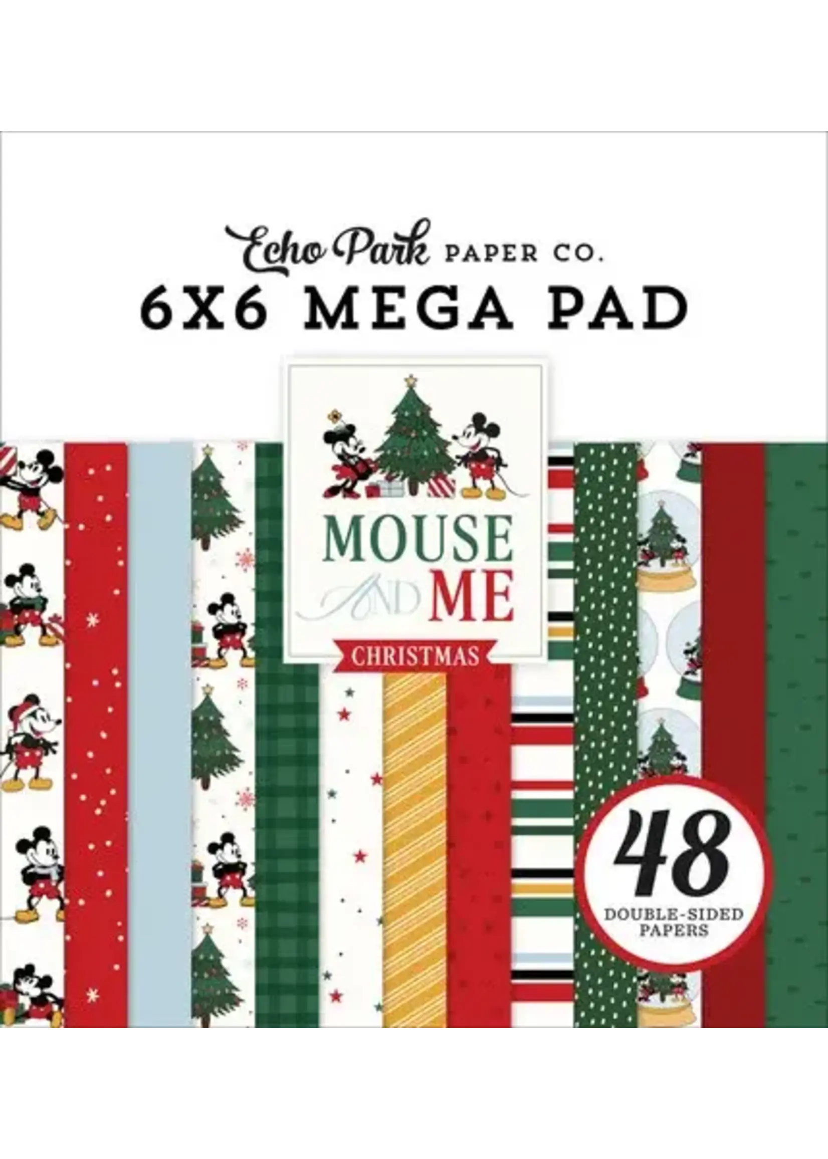 Echo Park Mouse And Me Christmas 6x6 Inch Cardmakers Mega Pad (MMC520031)