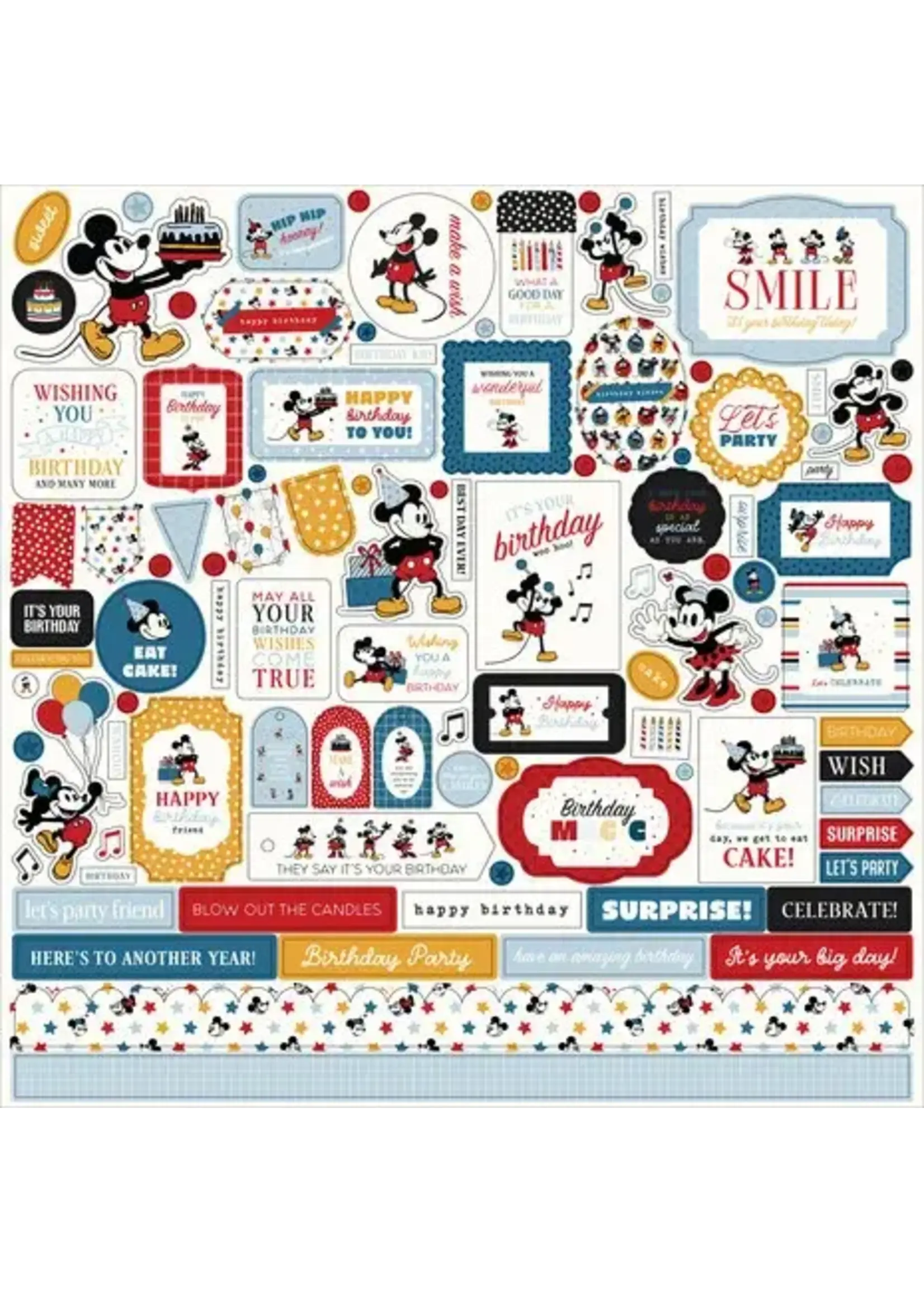 Mouse And Me Birthday Element Sticker (MMB509014)