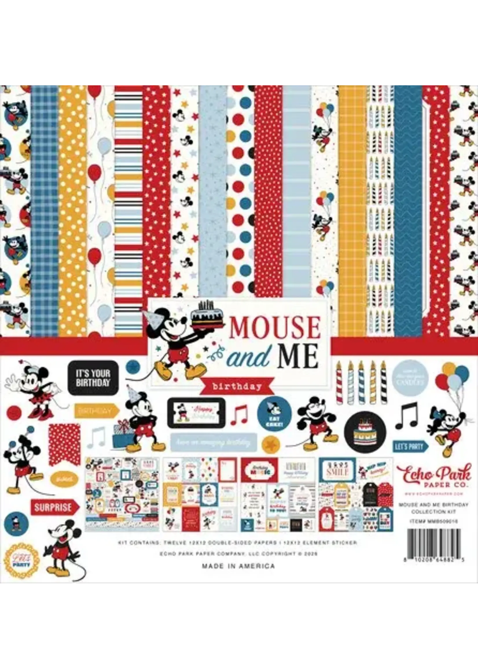 Mouse And Me Birthday 12x12 Inch Collection Kit (MMB509016)