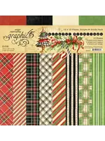Merry-ful Greetings 12x12 Inch Plaids & Stripes Pack (4503283)