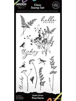 Maker Series 4x8 Inch Clear Stamp Set Fine Ferns by Katie Pertiet (ACSCS0030)