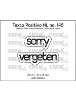 Texto Positivo Stansen Dutch Sorry Vergeten (POSNL145)