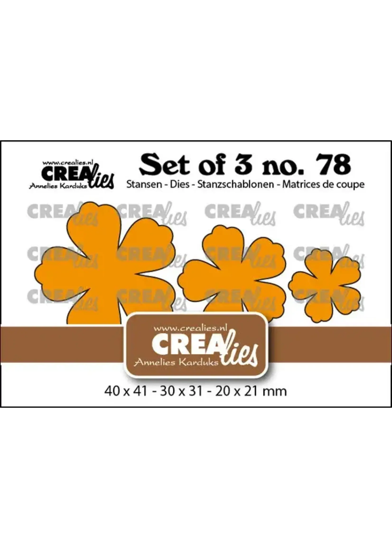 Set of 3 Stansen No. 78 Dichte Bloemen 32 (CLSet78)