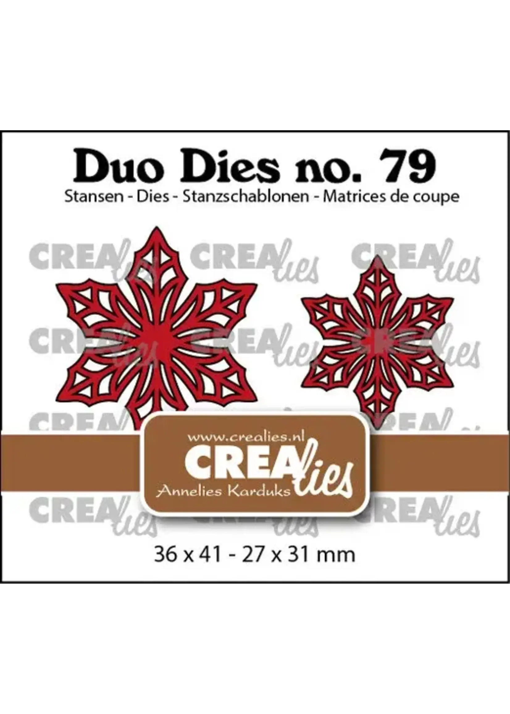 Duo Stansen No. 79 Open Bloemen 33 Kerstster (CLDD79)