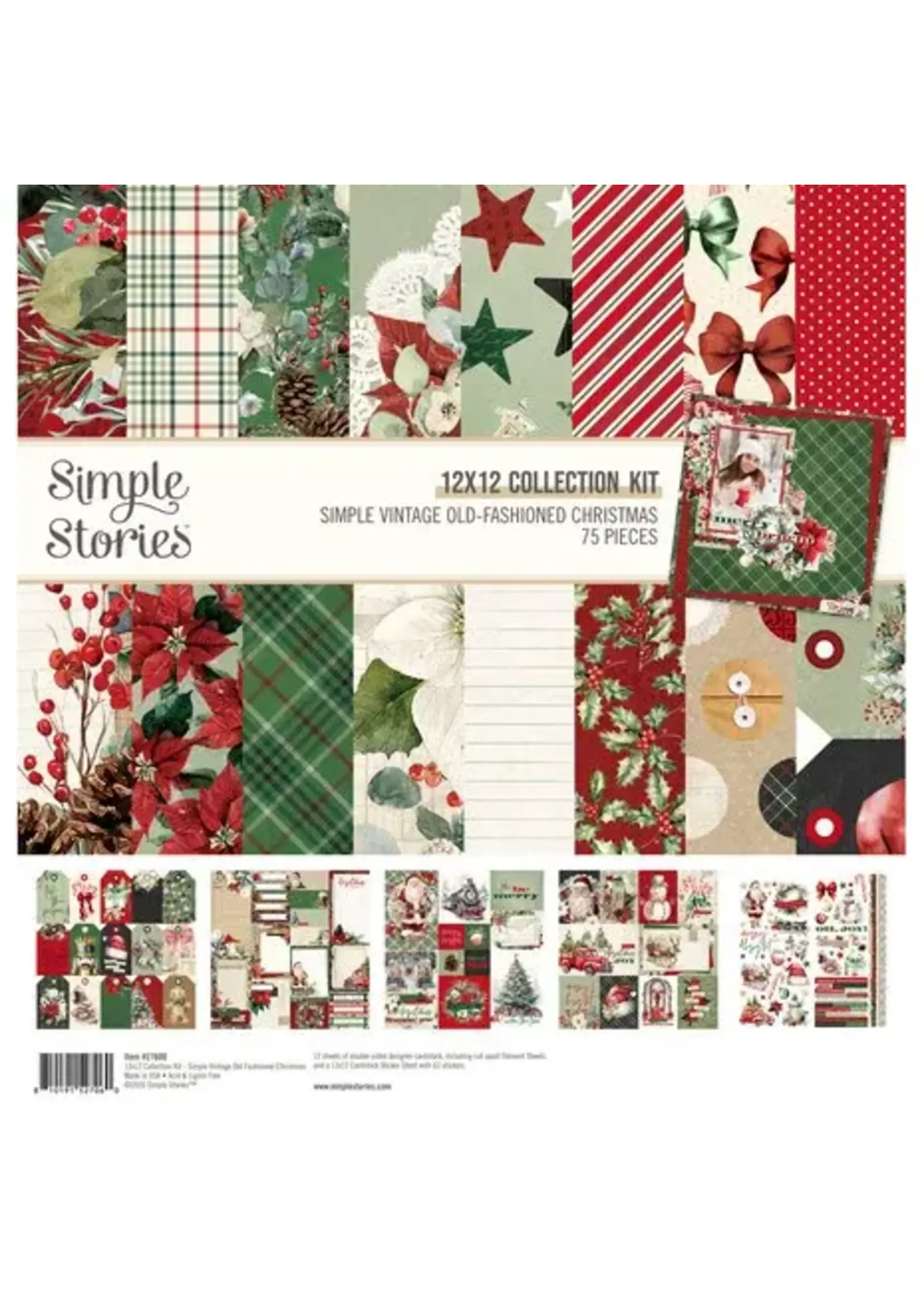 Simple Vintage Old-Fashioned Christmas Collection Kit (27600)
