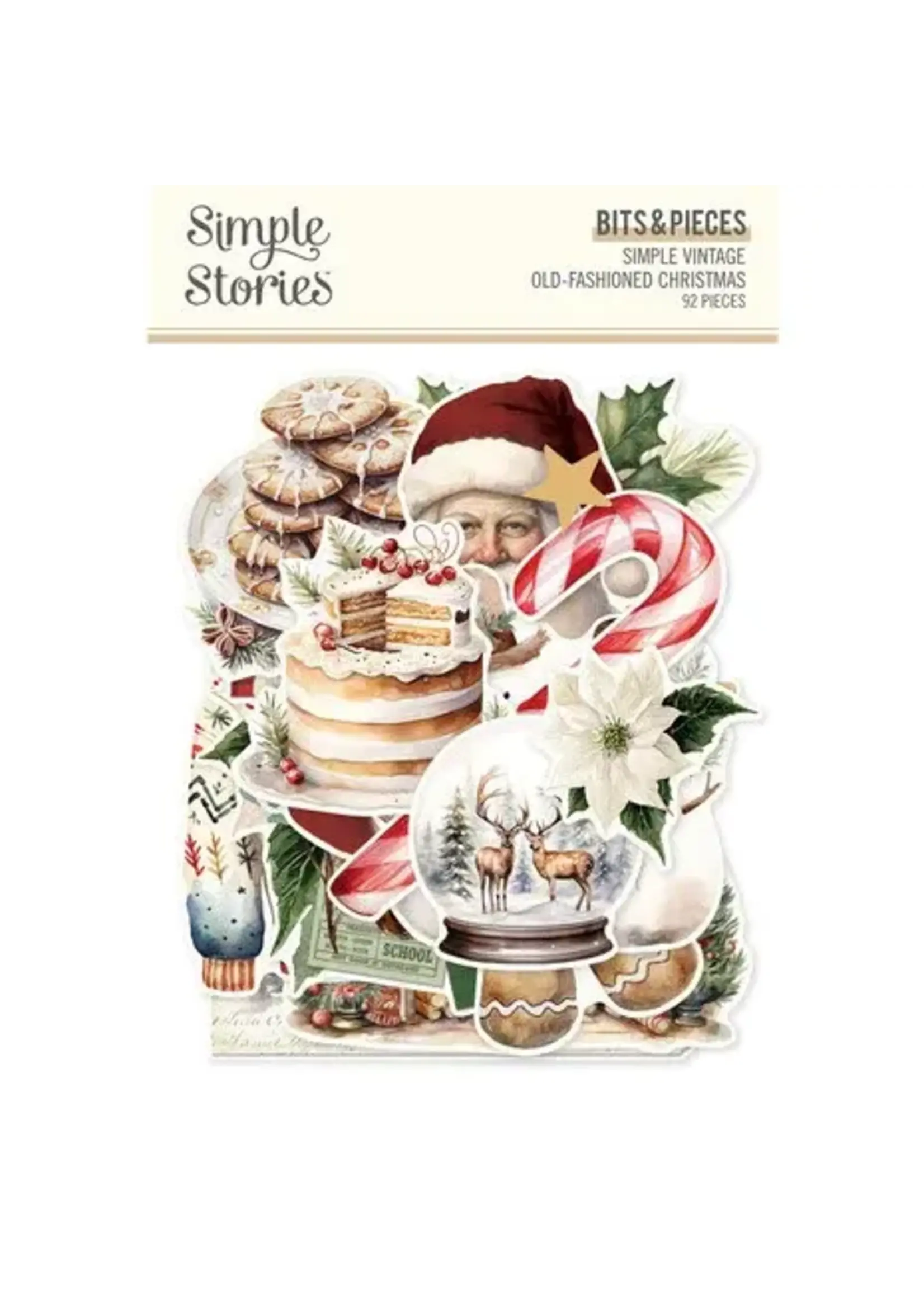 Simple Vintage Old-Fashioned Christmas Bits & Pieces (27626)