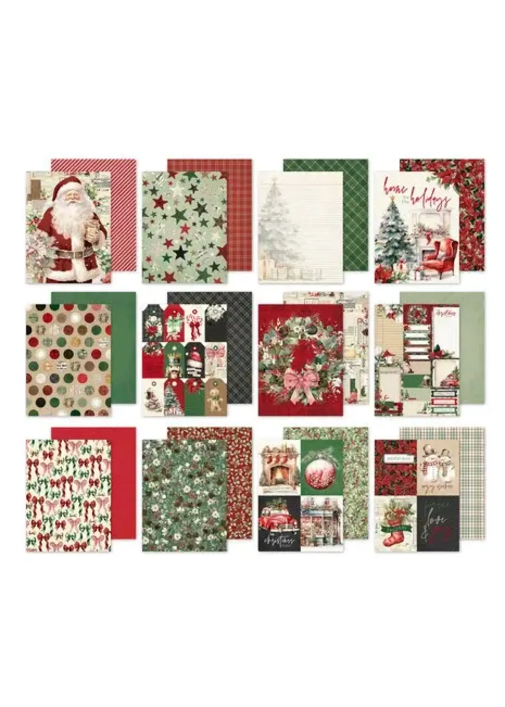 Simple Vintage Old-Fashioned Christmas 6x8 Inch Pad (27623)