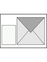 10 st vierkante enveloppen 15 x 15 cm wit