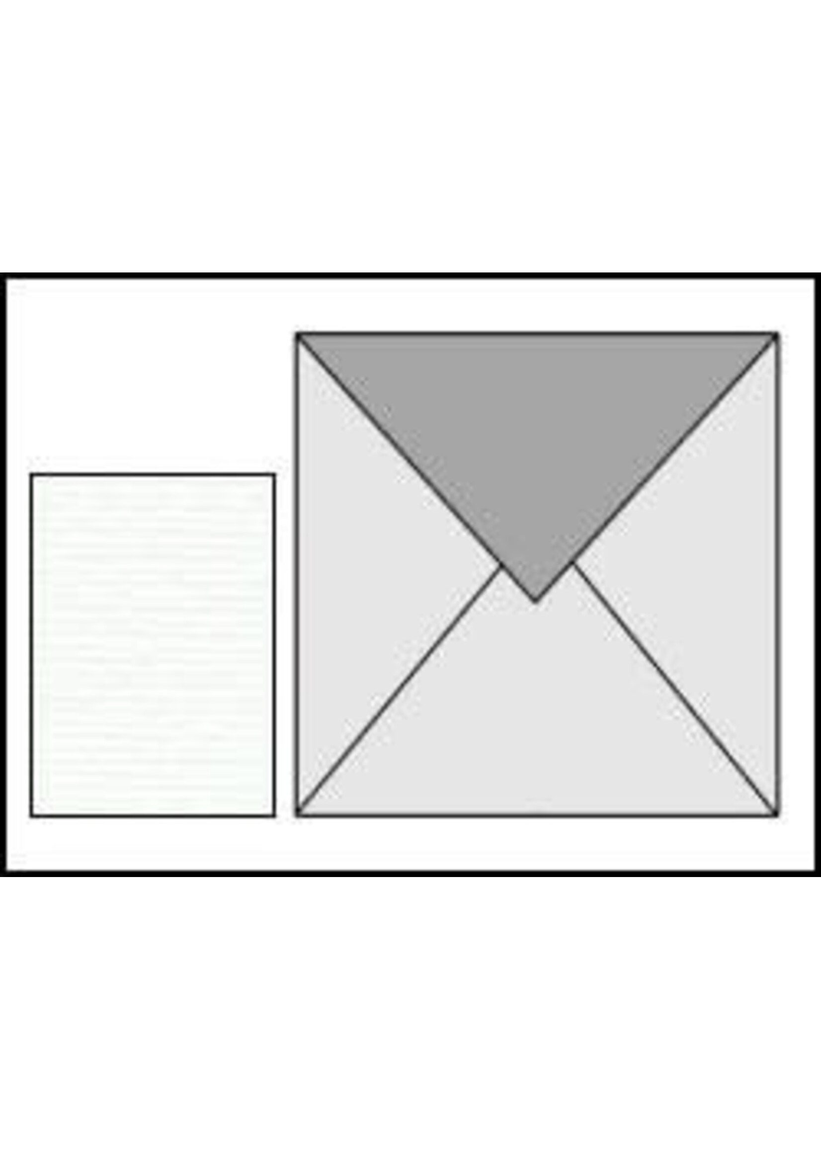 10 st vierkante enveloppen 15 x 15 cm wit