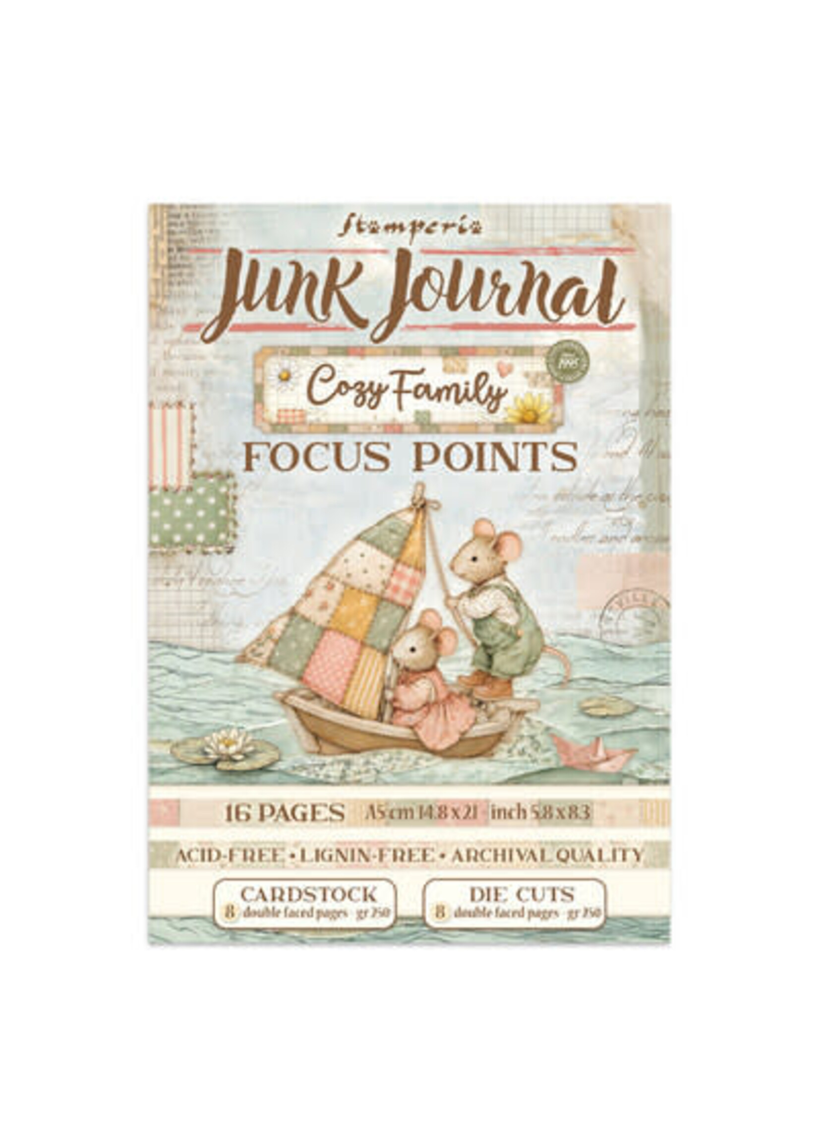 SBJKS11 - Stamperia junk journal Focus Points A5 – Cozy Family