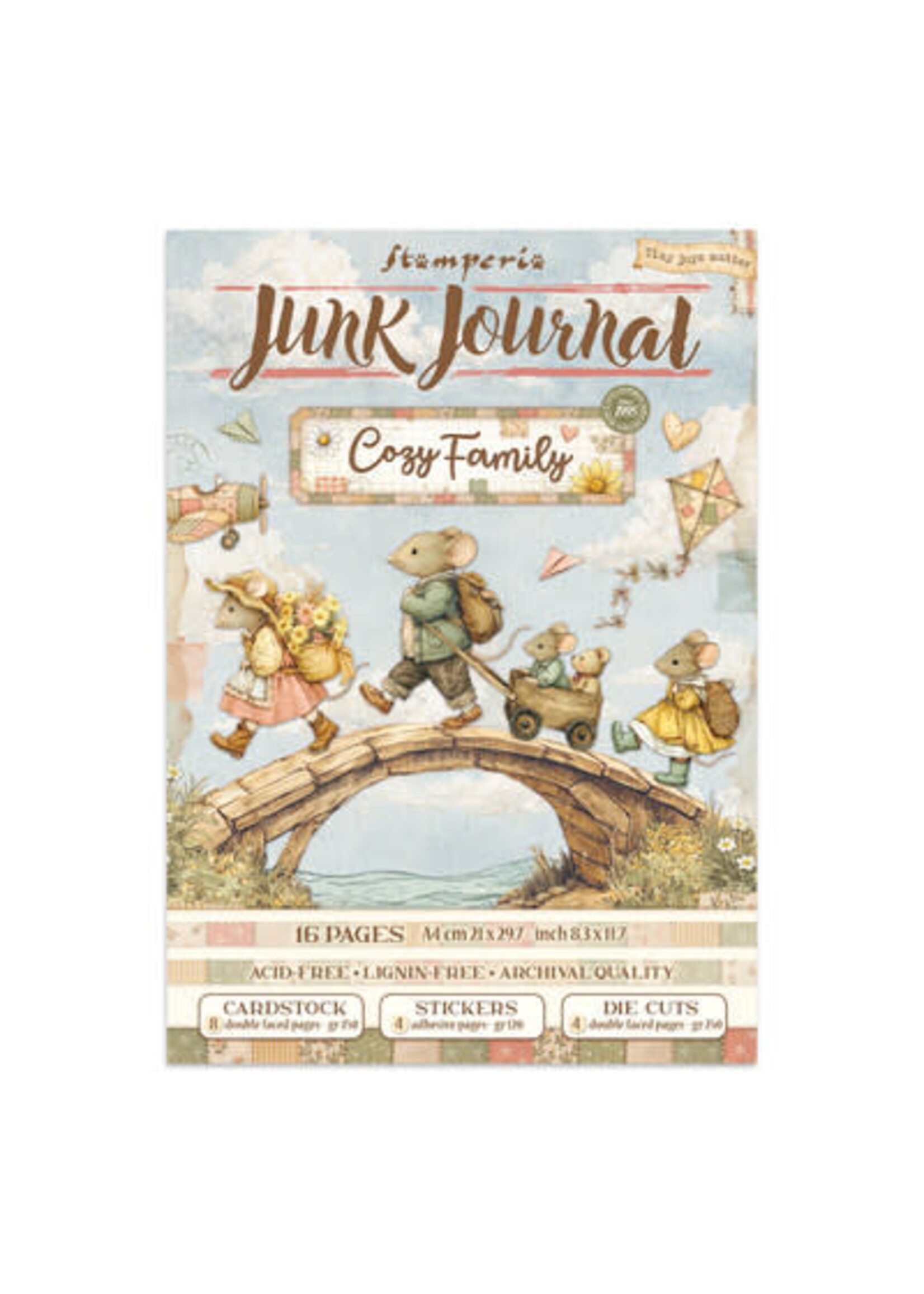 SBJK32 - Stamperia junk journal stickers en cut-outs – Cozy Family
