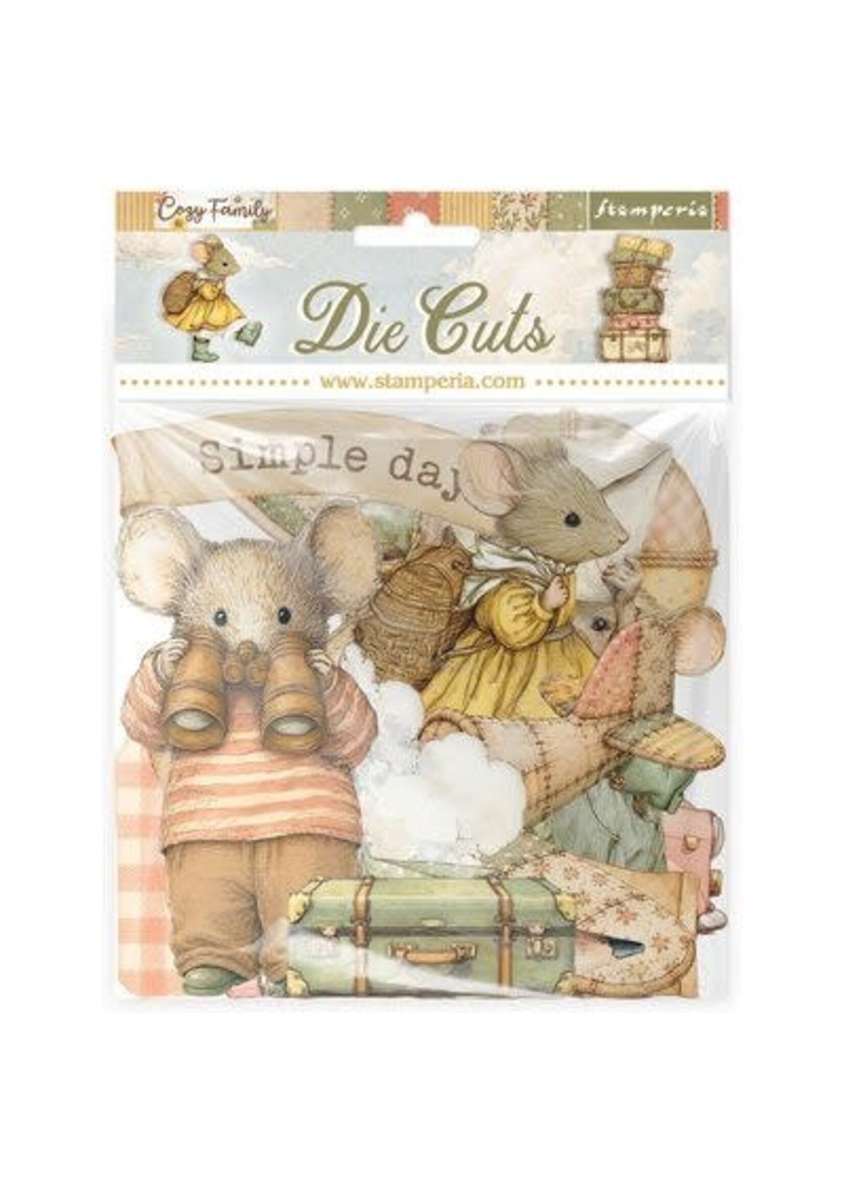 DFLDC145 - Stamperia Die-Cuts – Cozy Family