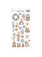 6 x 12 papieren stickers - Snowberry Lane - Elementen