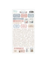 6 x 12 papieren stickers - Snowberry Lane - Woorden