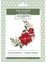 The Studio Layering Stencil Festive Poinsettia (LHCAS246)