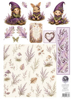 Fairybells combi knipvel voor pop-up en decoupage - heide combi