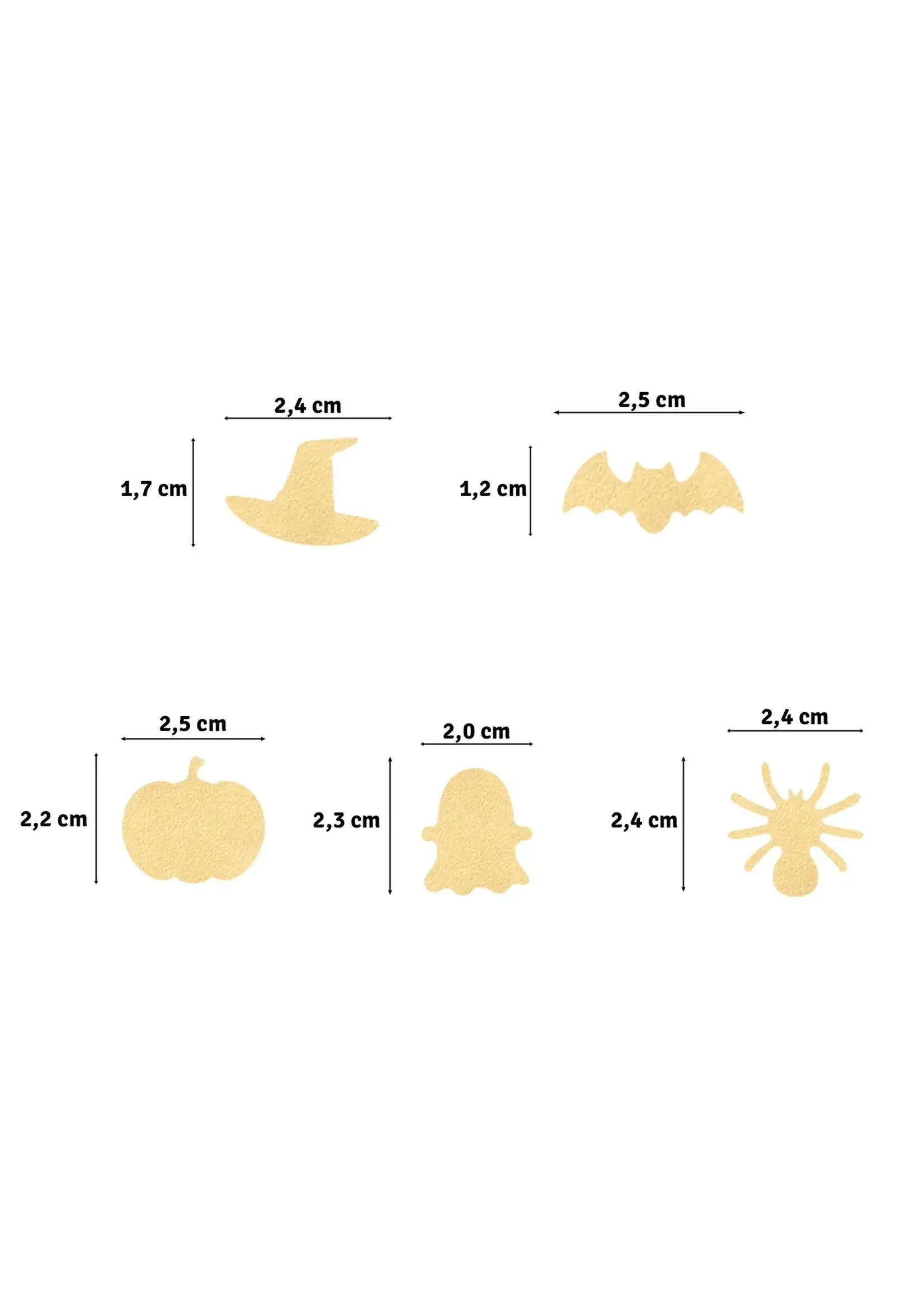 Vaessen Creative • Figuurpons Set Halloween Medium 5st. 2137-142