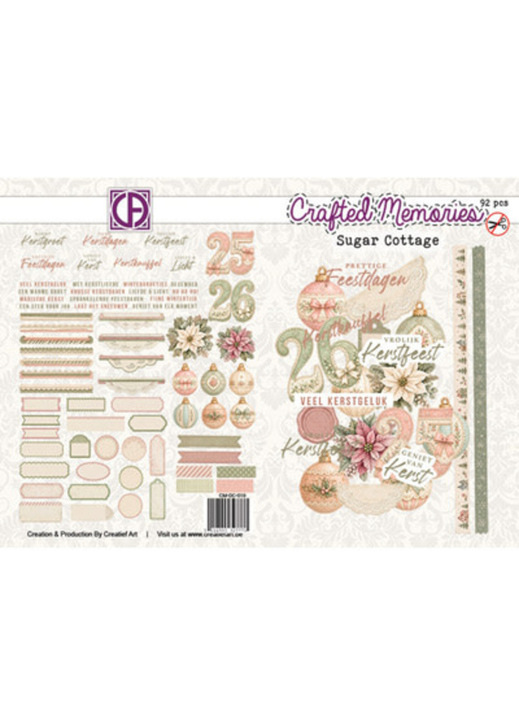 CM-DC-010 - Stansplaatjes - Sugar Cottage - Nederlandstalige teksten