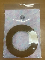 Rol dubbelzijdig tape 9 mm 50 mtr (geel)