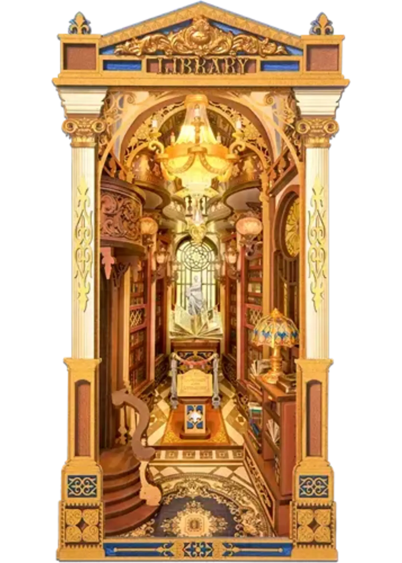 Robotime Book Nook Library of Wonders