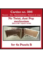Cardzz Stansen No Twist, Just Pop Mechanisme voor 4x B-Paneel (CLCZ395)