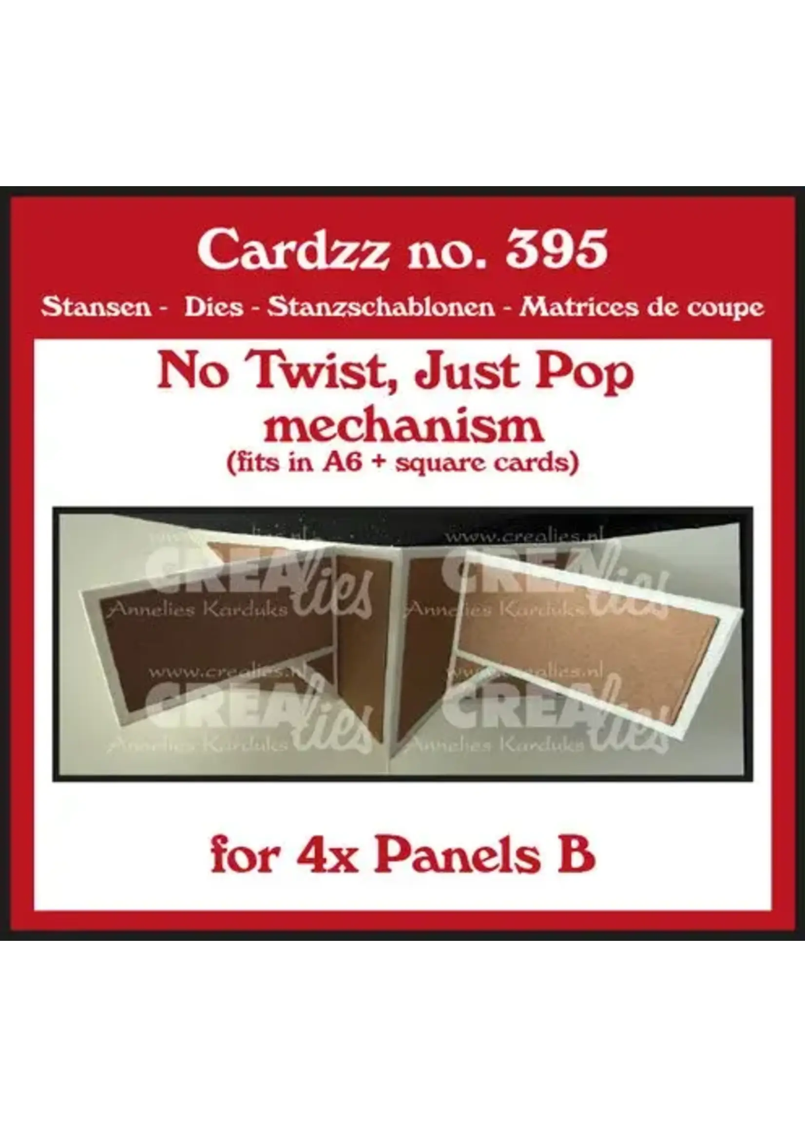 Cardzz Stansen No Twist, Just Pop Mechanisme voor 4x B-Paneel (CLCZ395)