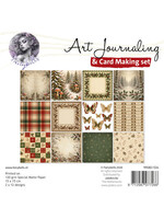Art Journaling & Card Making Backgrounds Set Kerst rood-groen # UITLEVERING START 25 SEPTEMBER