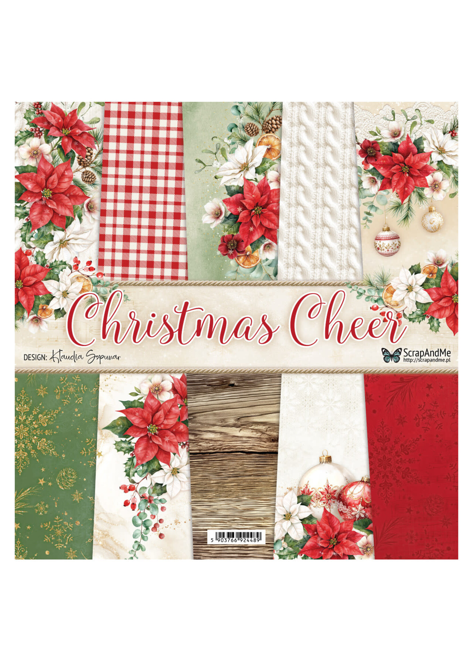 Christmas Cheer, 12" x 12" scrapbooking paper pack