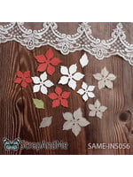 Poinsettia Flowers SAME-INS056 Metal Cutting Die - ScrapAndMe