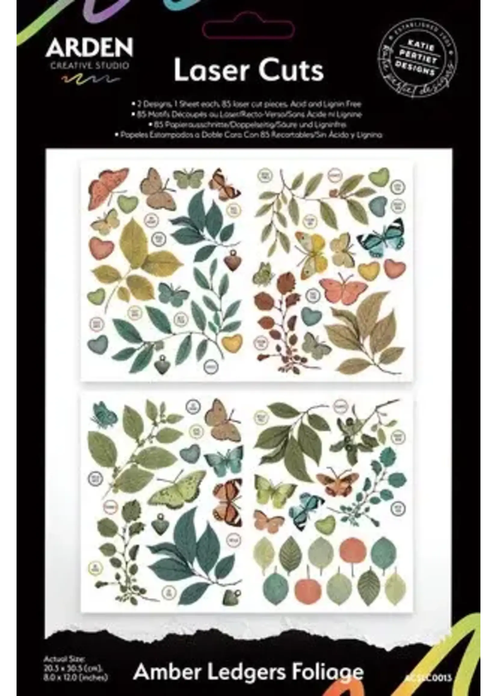 Amber Ledgers Foliage Laser Cuts (85pcs) by Katie Pertiet (ACSLC0013)