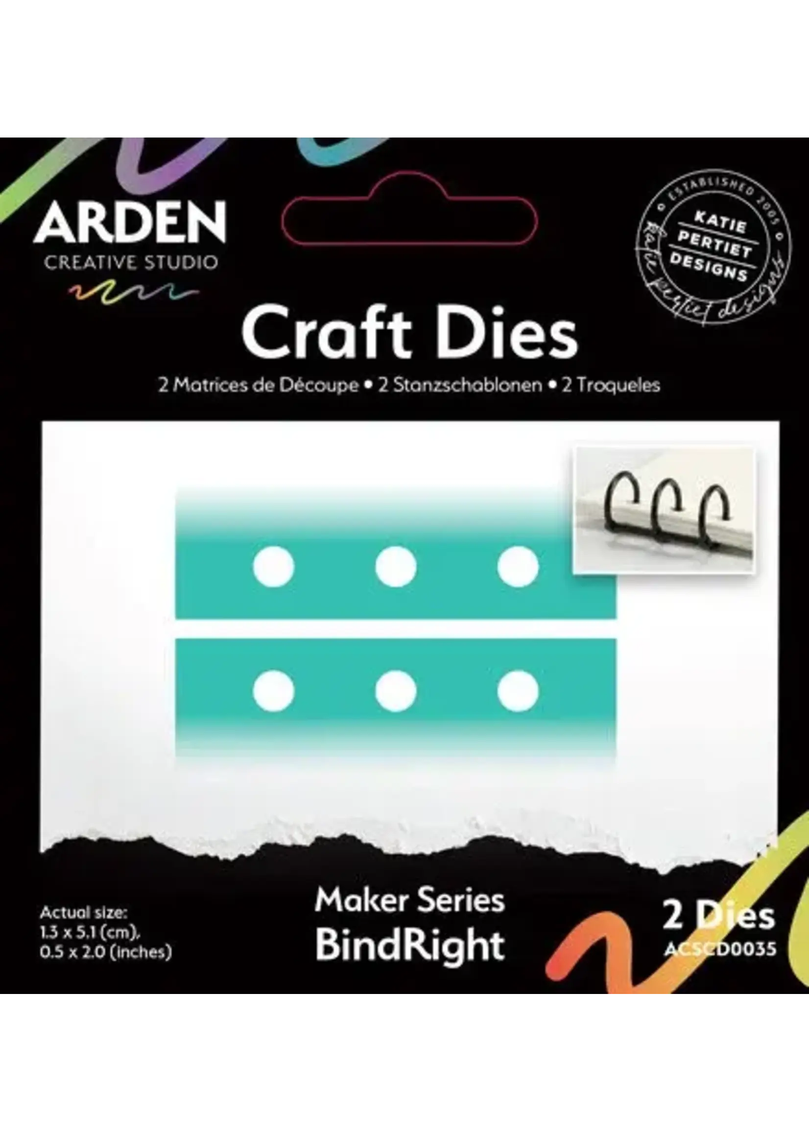 Maker Series Craft Die Set BindRight by Katie Pertiet (ACSCD0035)