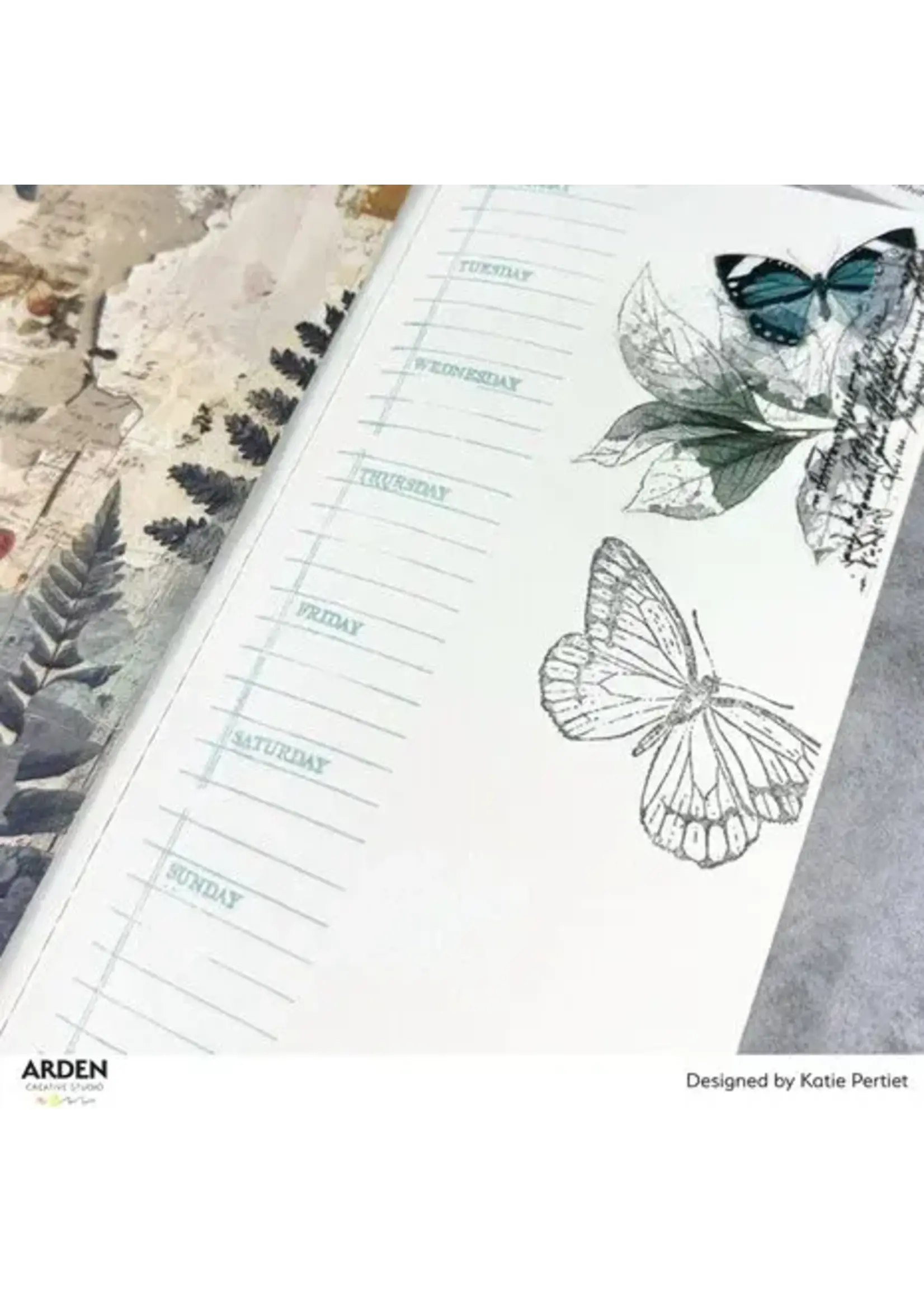 Maker Series 6x8 Inch Clear Stamp Set Gratitude Essentials by Katie Pertiet (ACSCS0039)