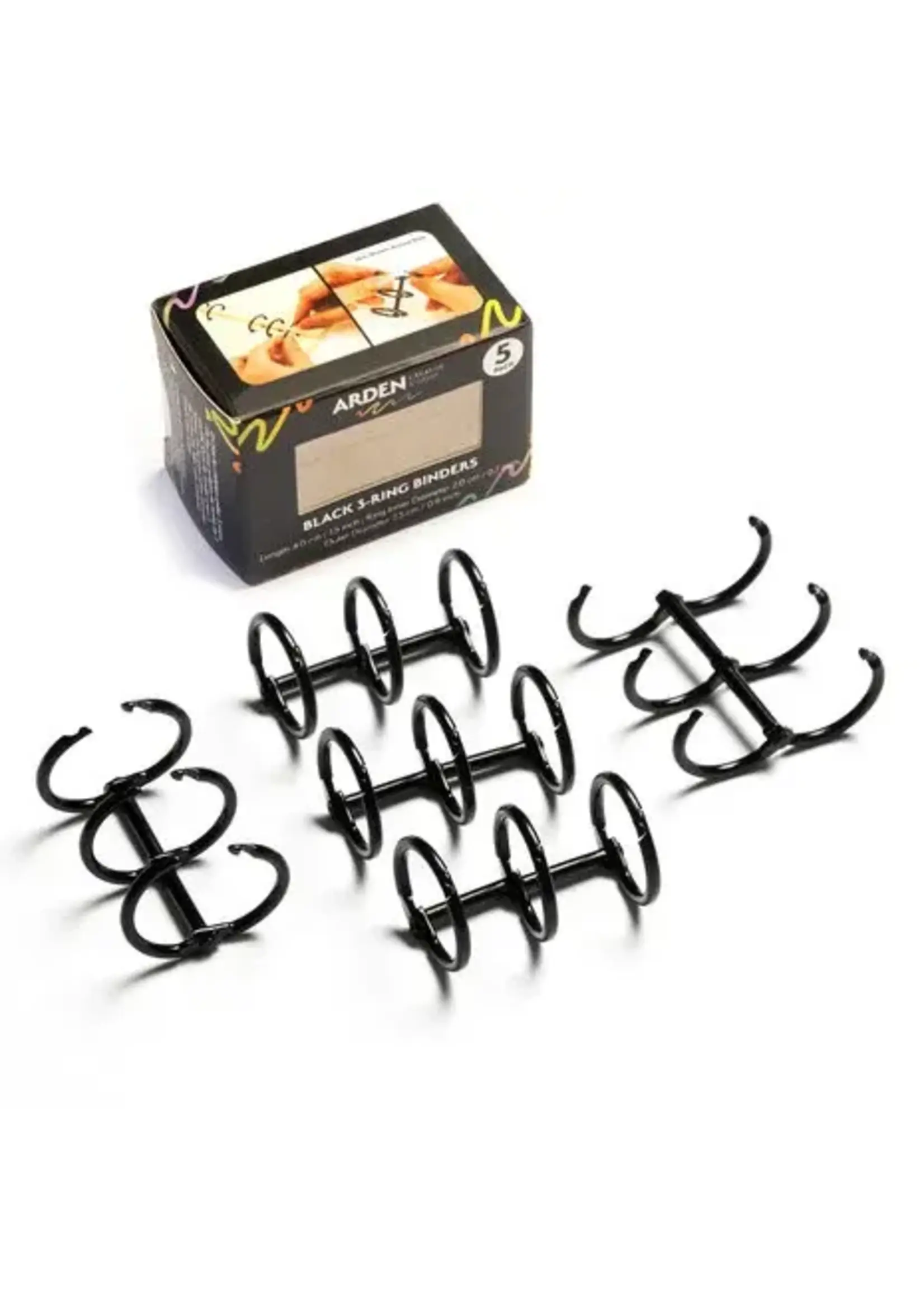 Black 3-Ring Binder (5pcs) by Katie Pertiet (ACSRB0001)
