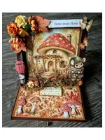 Herfst easel kaart met lade en mini boekje