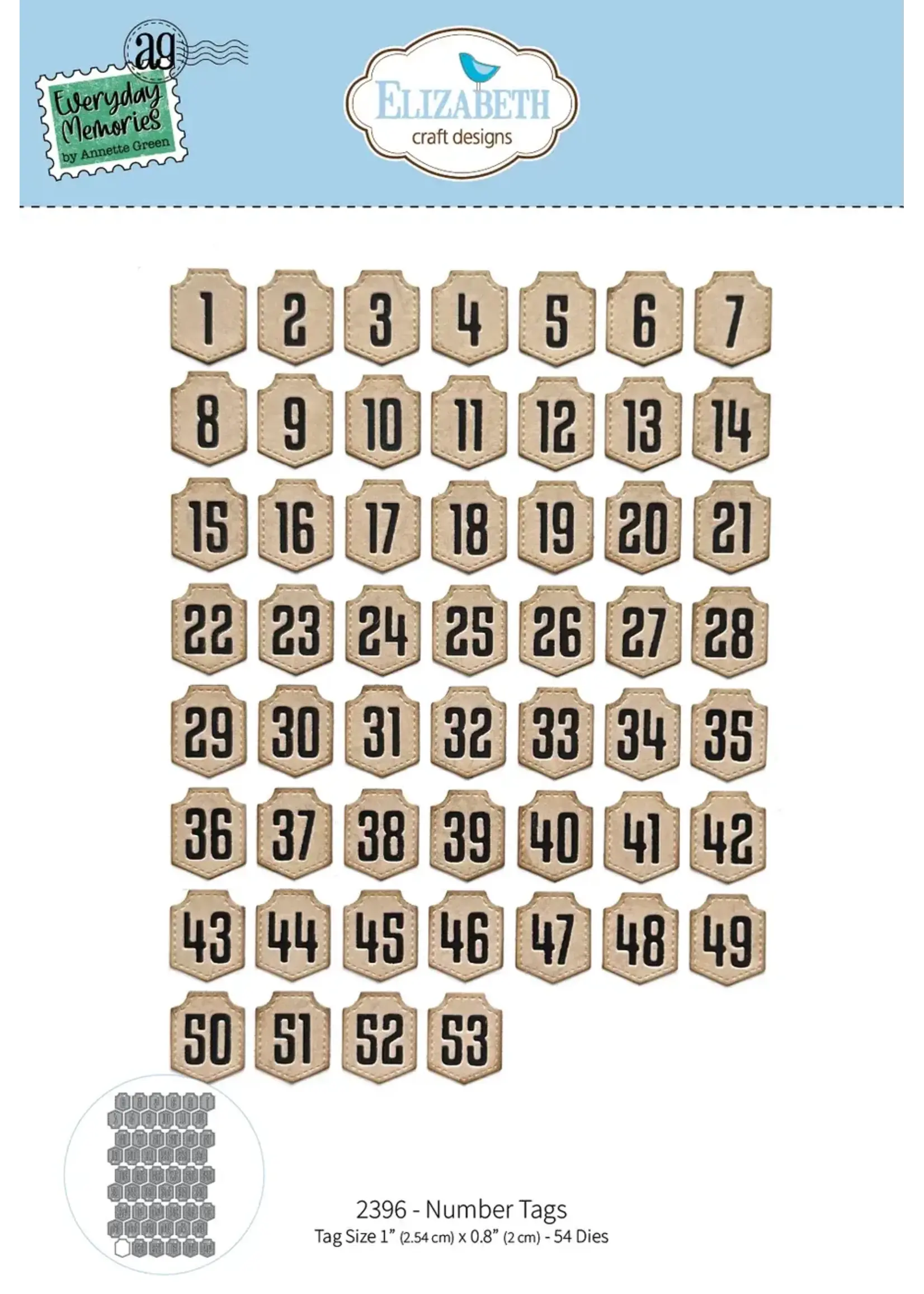 Nummertags Everyday MemoriesSKU: 2396