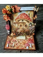 Easelkaart herfstmet lade en mini boekje  let op je hebt hiervoor een shadow punchboard nodig (iets grotere versie als die van Melanie, wel gebasseerd op haar idee