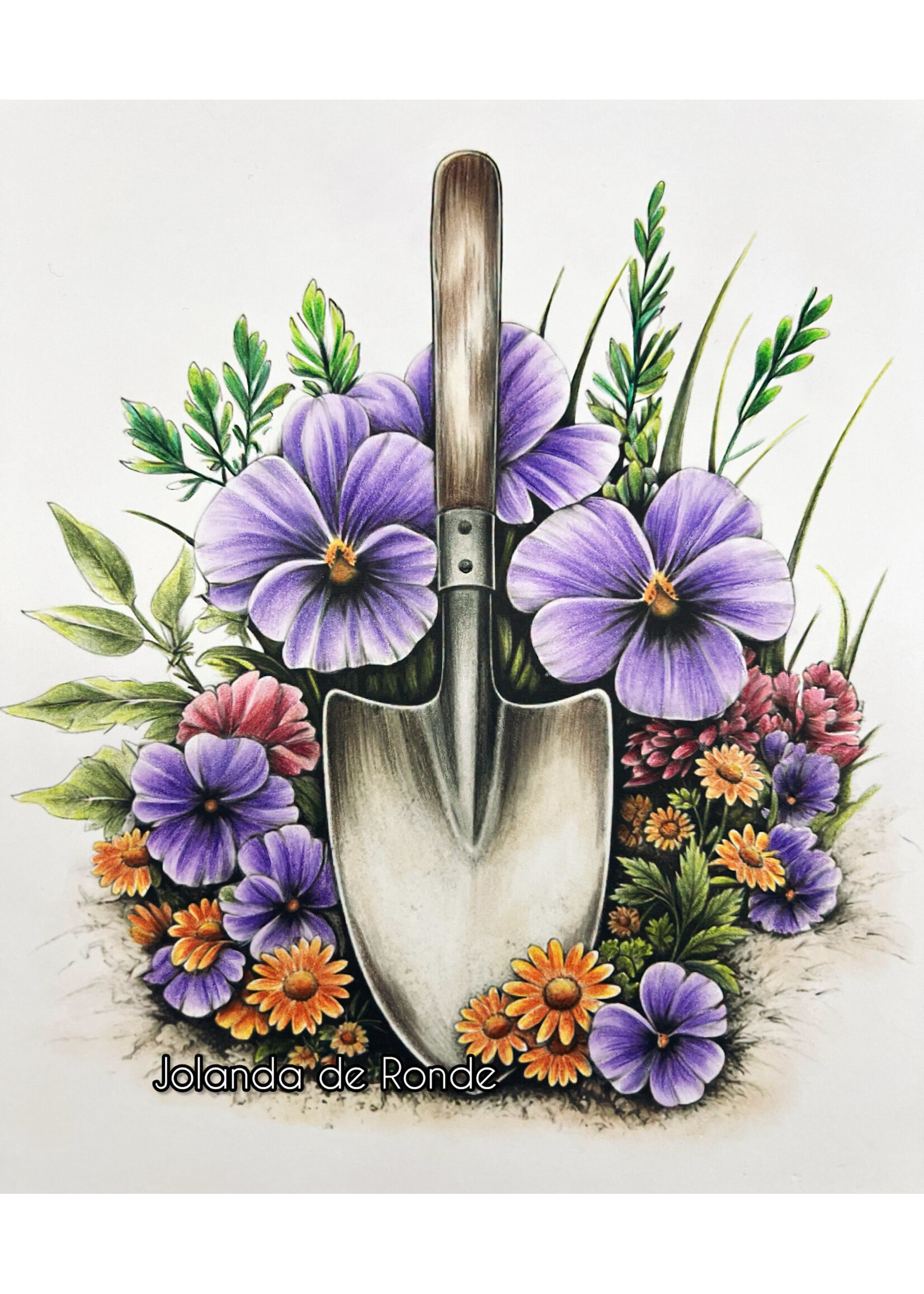 Inkleurles potloden met Jolanda De Ronde 13 november   foto is ter inspiratie. We kleuren een Kleurlab tekening. LET OP! Deelnemen aan deze workshop kan alleen als je zelf potloden meeneemt (geen Derwent Inktense of aquarelpotlood)