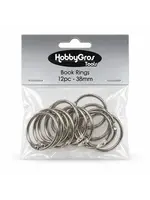 Book Rings 38mm (12pcs) (HGT057)
