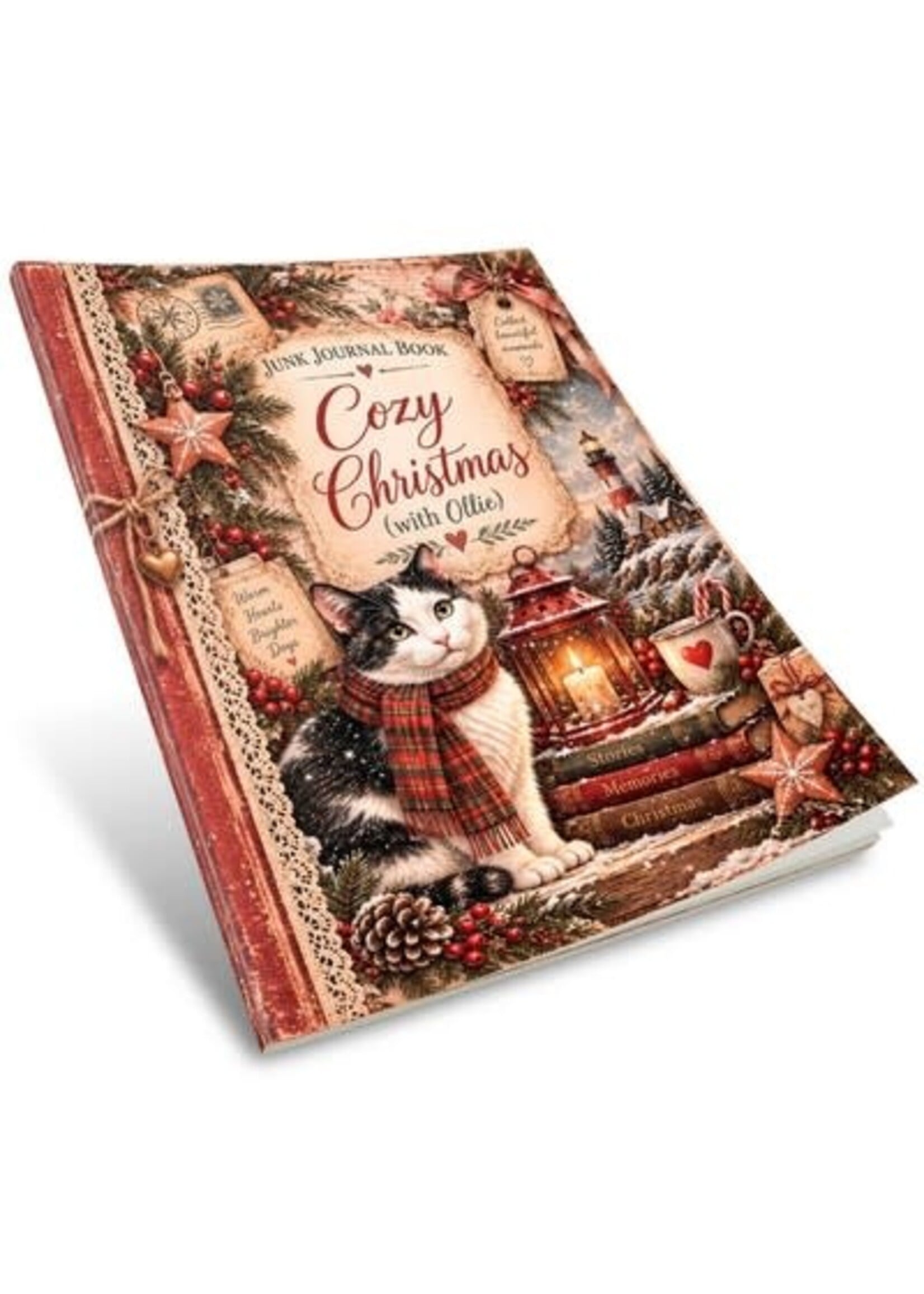 JAS-OLL-JJB-001 - Junk Journal Book – Ollie Cozy Christmas