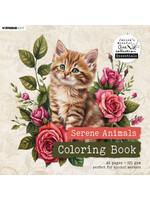 Serene Animals 8x8 Inch Coloring Book (JMA-ES-CB19)