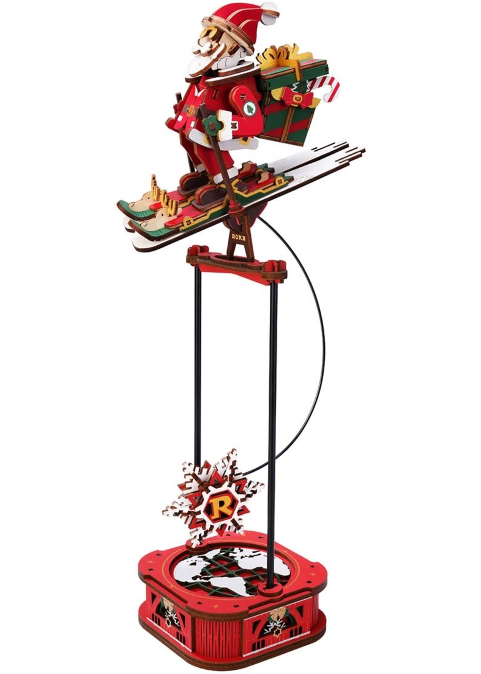 Robotime Santa on Skis