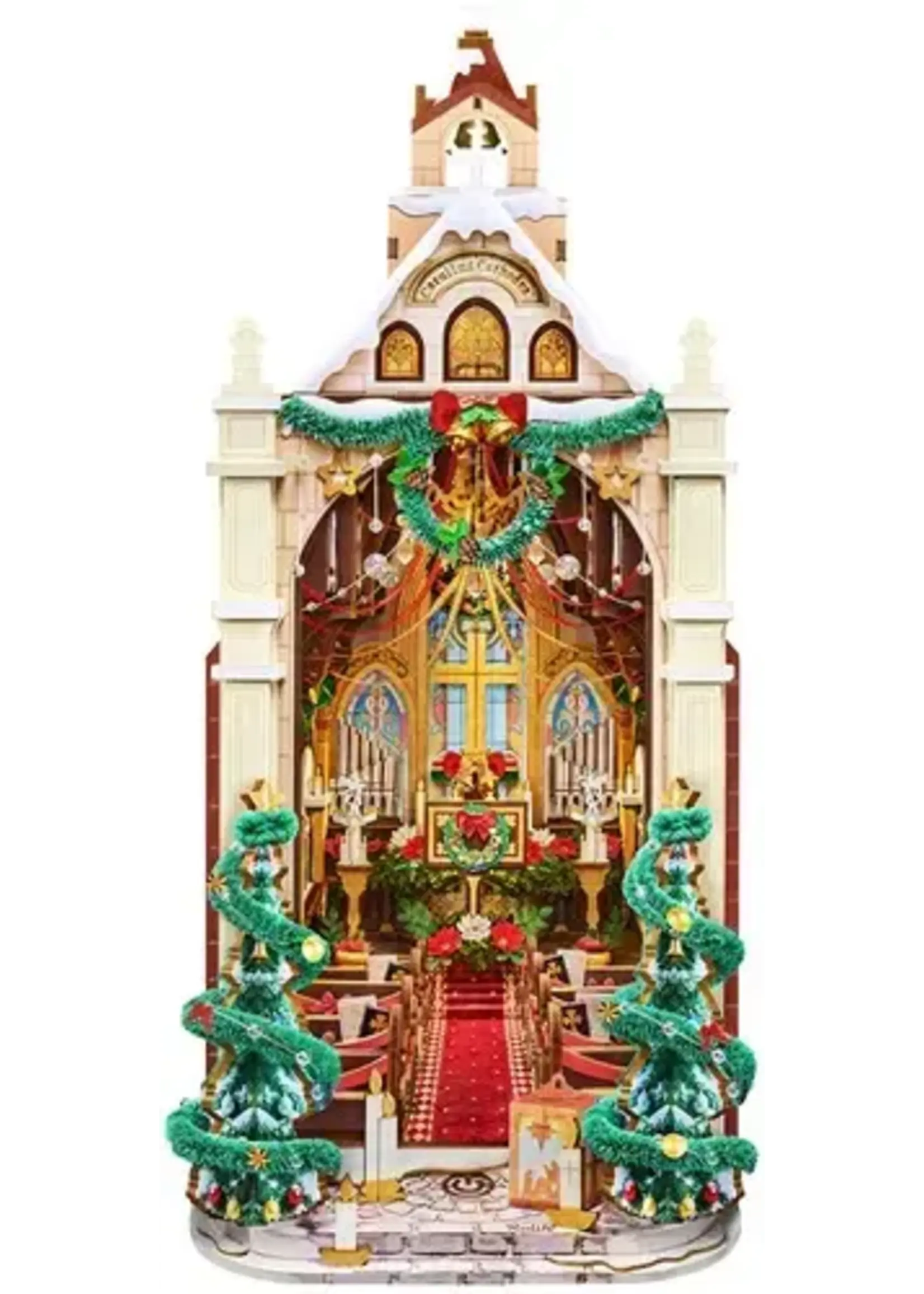 Rolife Book Nook Caroling Cathedral
