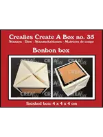 Create A Box Stansen Doosje Voor één Bonbon (Past 4x op CLSP102) (CCAB35)