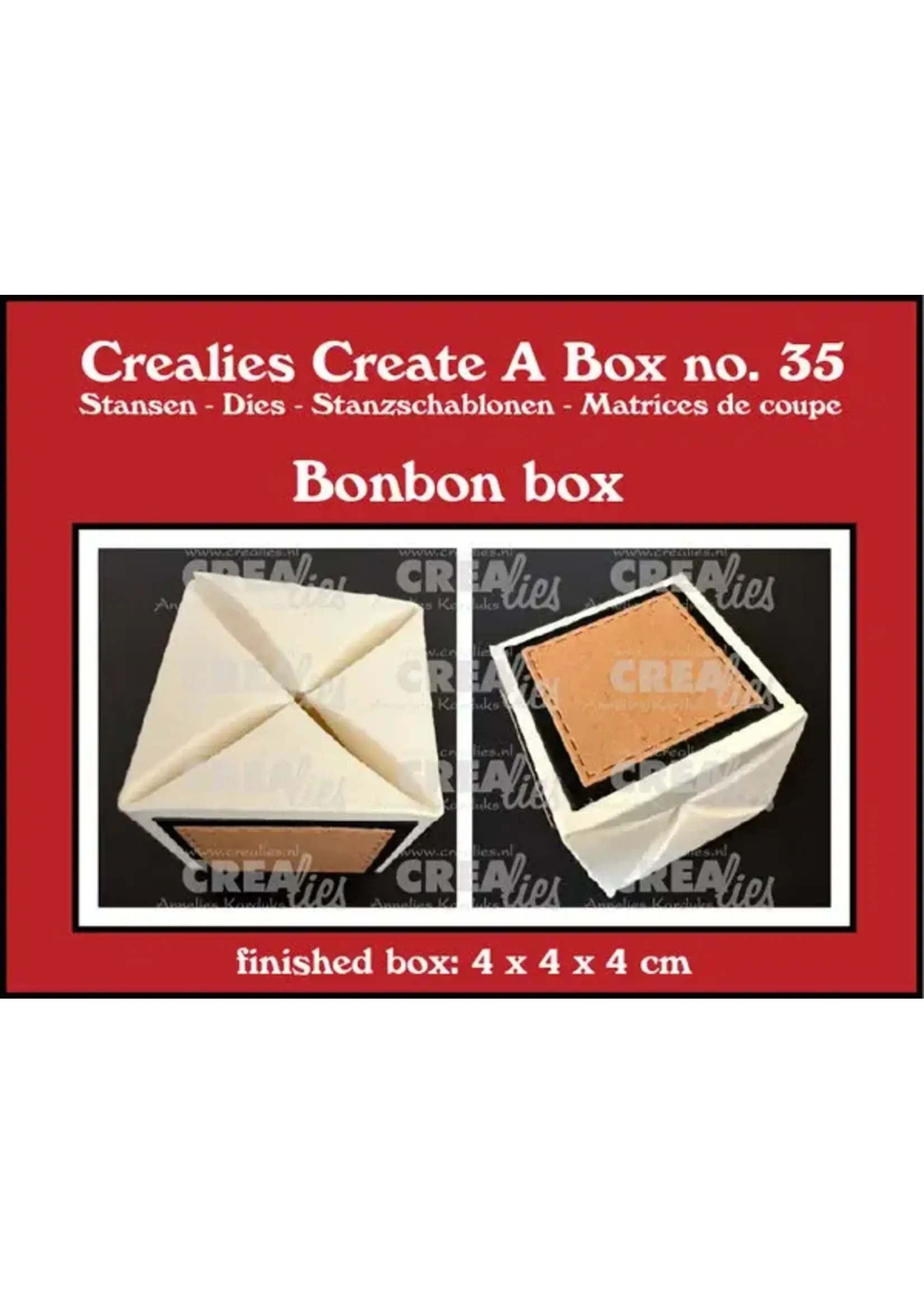 Create A Box Stansen Doosje Voor één Bonbon (Past 4x op CLSP102) (CCAB35)